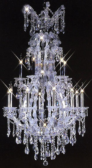25 Light Maria Theresa chandelier dressed with 25% Full Lead crystal - Image 1