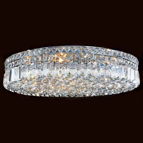 Corp Cascade Nine-Light Chrome Finish with Clear-Crystals Ceiling-Light - Image 1