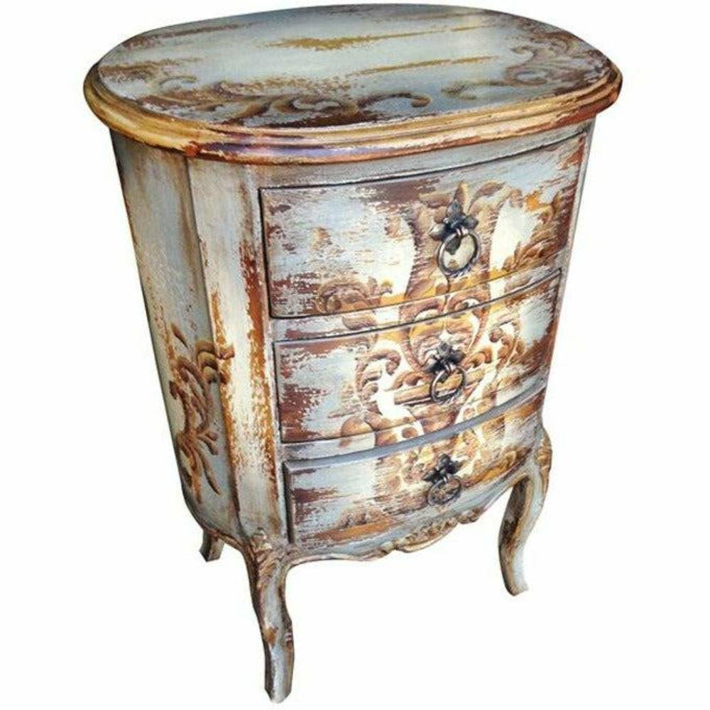 Casa Bonita Peruvian Hand-Painted Carved Wood Solene Large Chest - Image 1