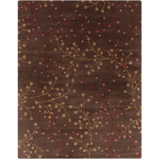 Surya Rugs Athena Collection Dark Brown, Burgundy & Brown Area Rug ATH-5052 - Image 3