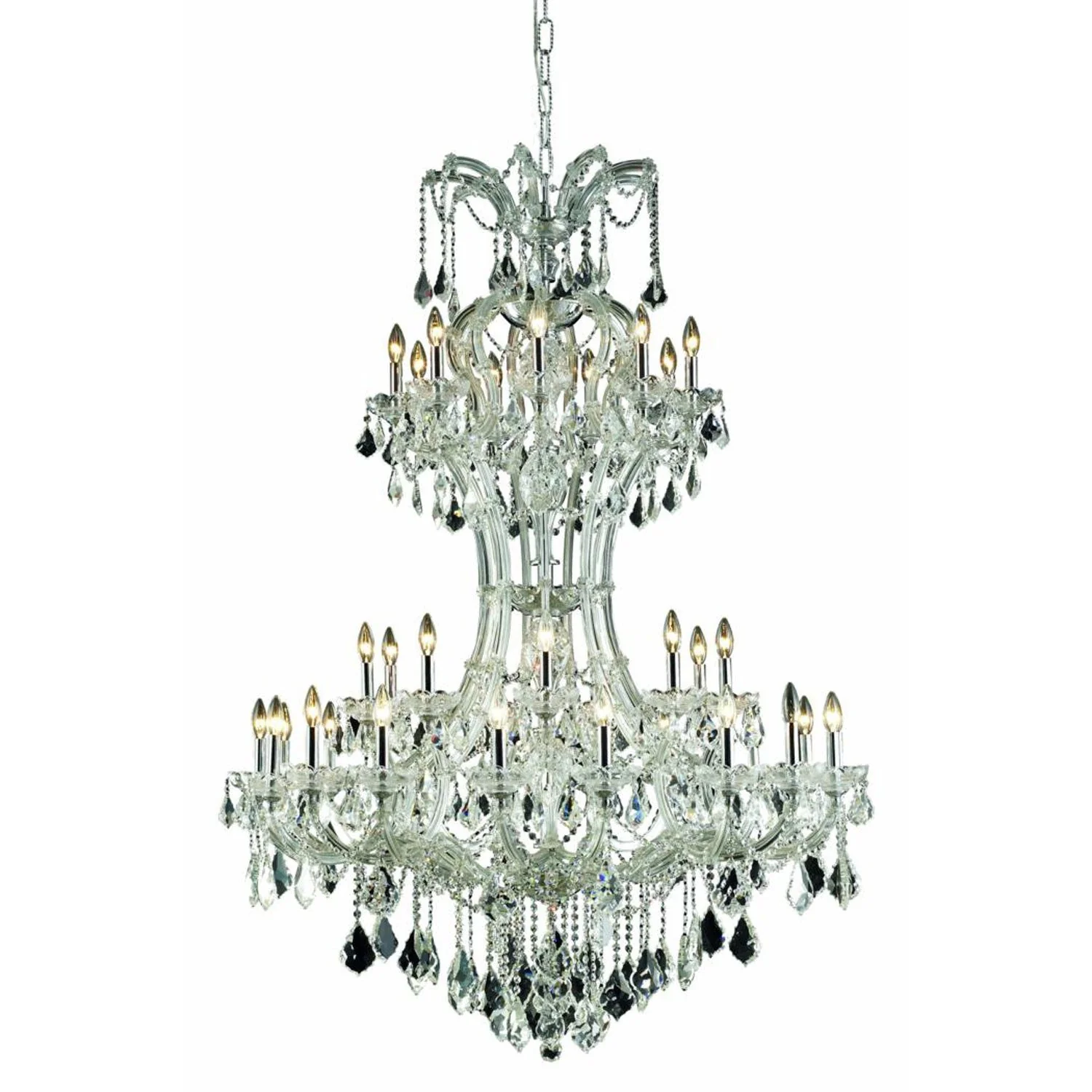 Maria Theresa Royal Cut Crystal Chrome 36 Light 64-in Chandelier - Image 1