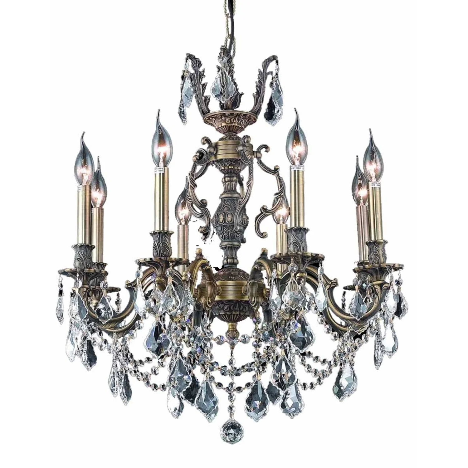 24-Inch Chandelier with Royal Cut Clear Crystal - Image 1