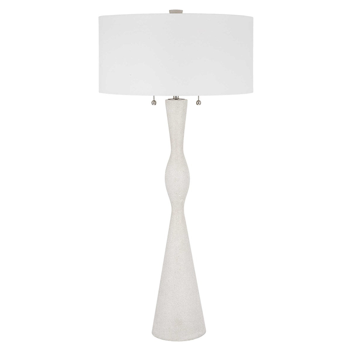 Uttermost Sharma Ivory Stone Table Lamp With White Linen Shade - Image 2