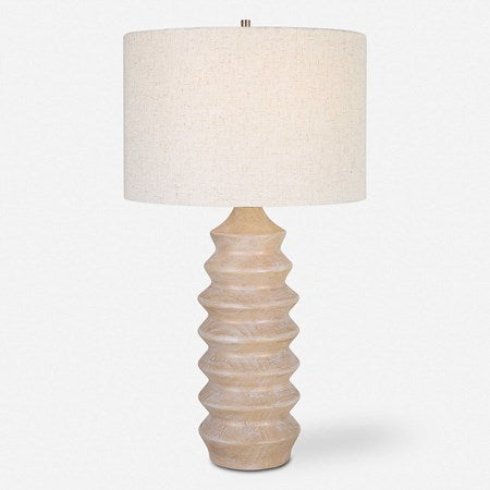 Uttermost Uplift Table Lamp With Oatmeal Linen Shade - Image 2