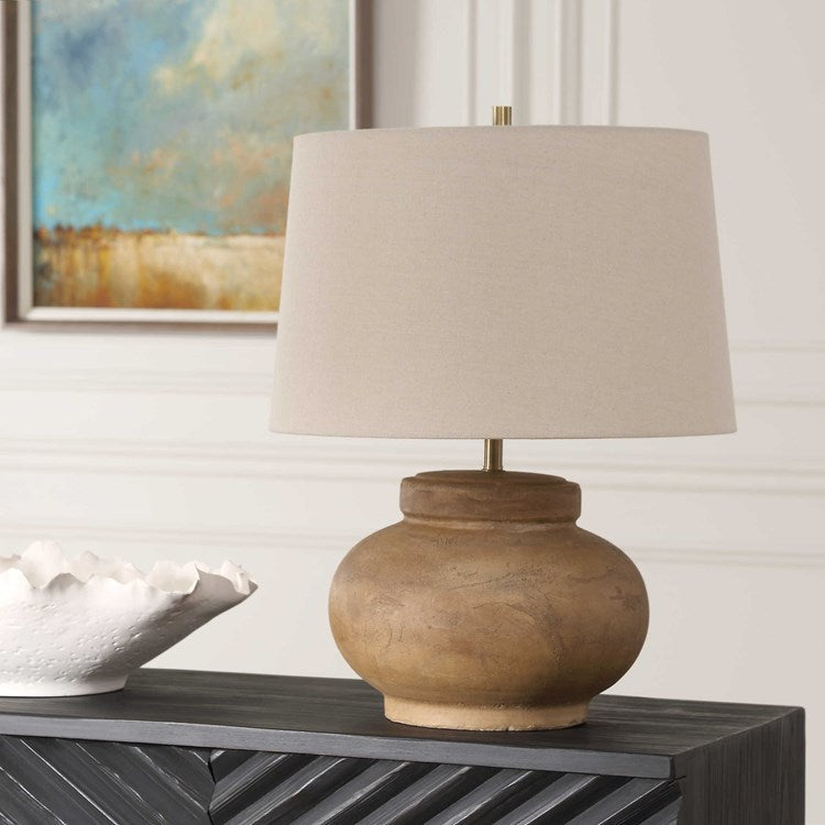 Uttermost Urbino Table Lamp With Natural Linen Shade - Image 1