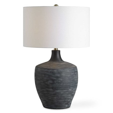 Uttermost Graphite Distressed Charcoal Table Lamp - Image 3