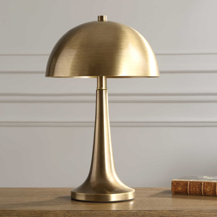 Uttermost Dame Antiqued Brass Iron Table Lamp - Image 3