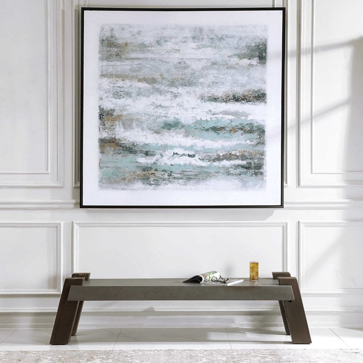 Uttermost Lavin Reclaimed Wood Industrial Modern Bench - Image 1