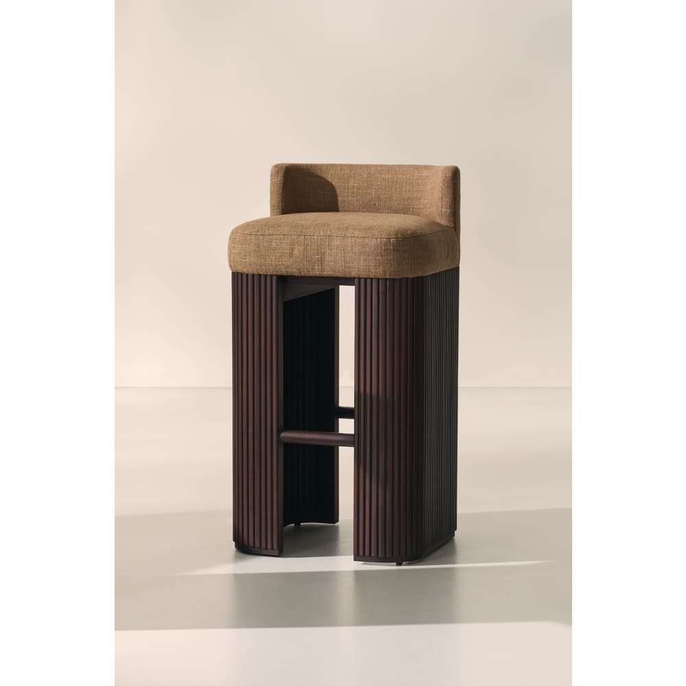 Rowe Furniture Kindred Barstool ~ Sesame or Godiva Finish ~ Available To Custom Order In All Fabrics - Image 3