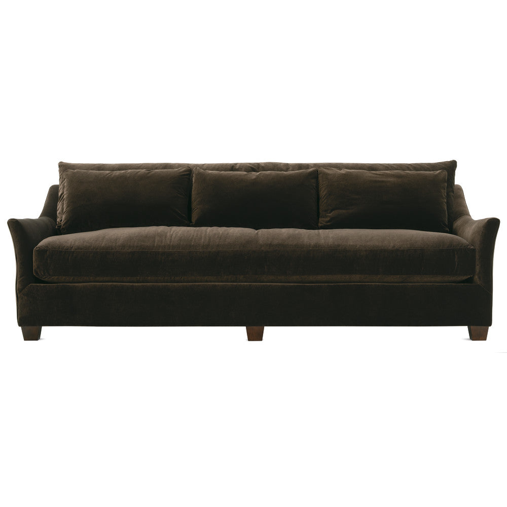Rowe Furniture Moreau Brown Velvet 98” Sofa ~ Express Collection - Image 2