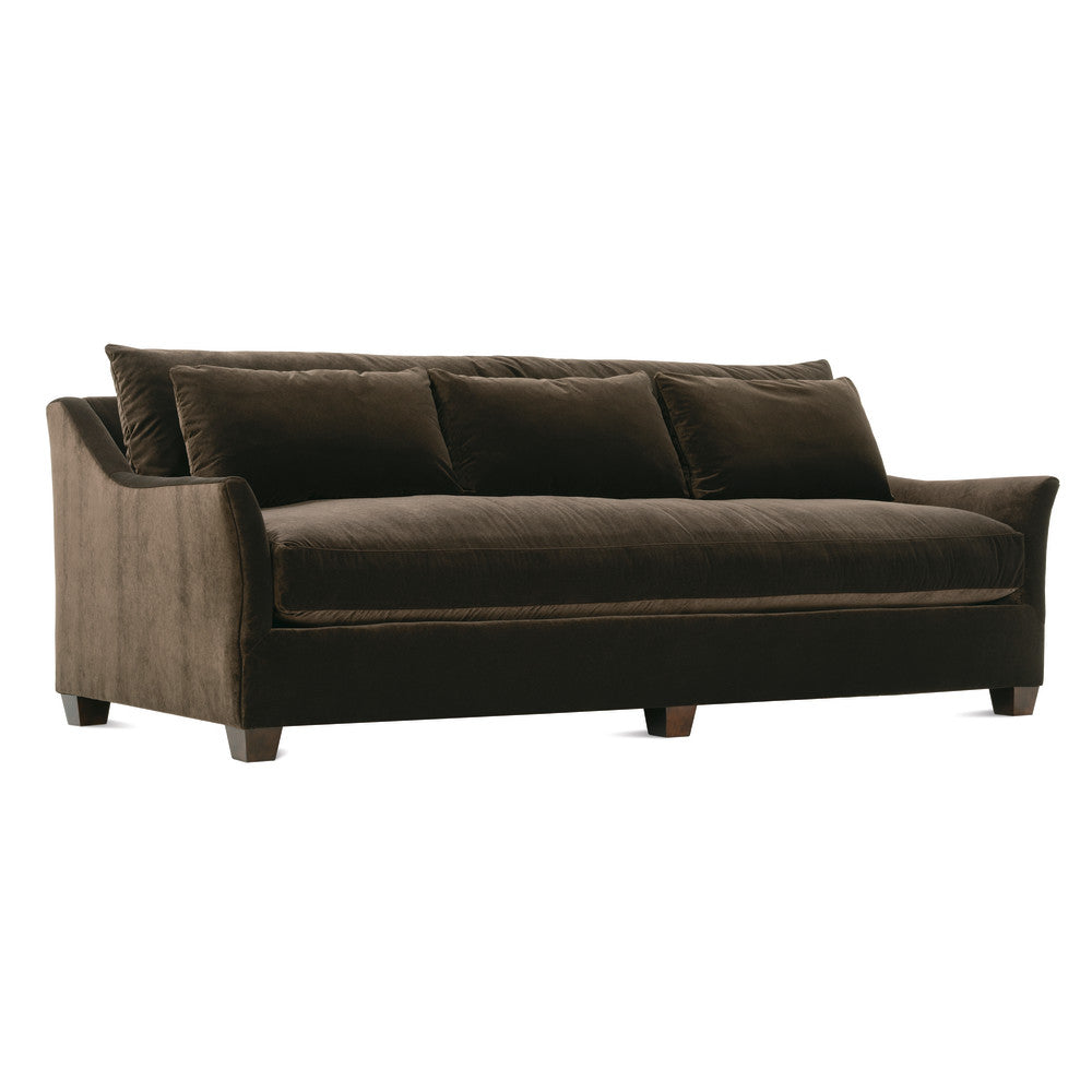 Rowe Furniture Moreau Brown Velvet 98” Sofa ~ Express Collection - Image 3