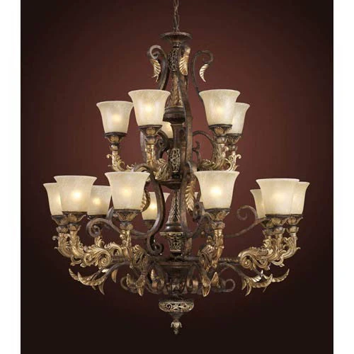 Trump Home Regency Fifteen-Light Burnt Bronze Chandelier - Image 1
