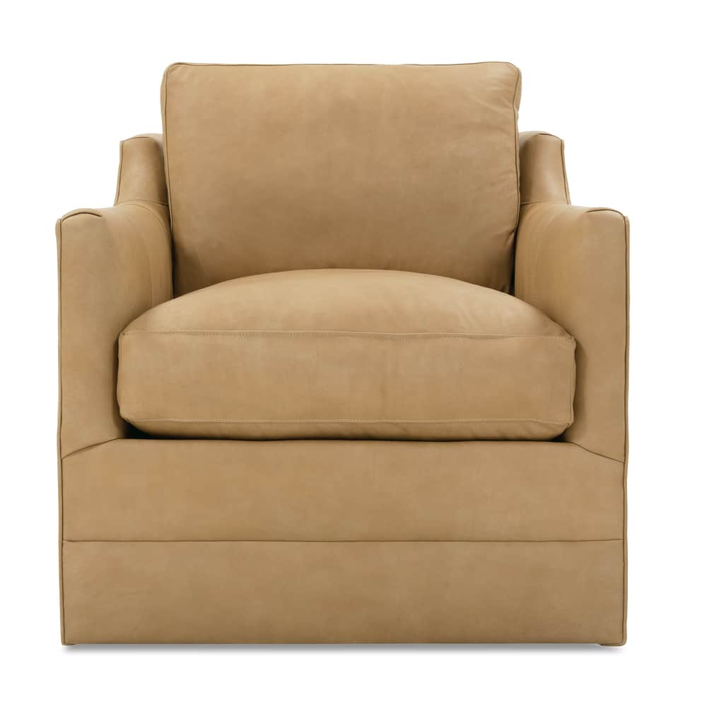 Rowe Furniture Madeline Leather Swivel Chair ~ Available To Custom Order in All Leathers - Image 1