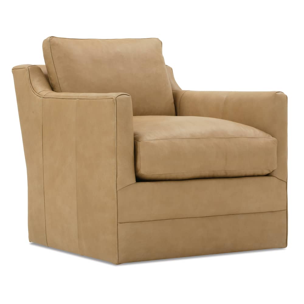 Rowe Furniture Madeline Leather Swivel Chair ~ Available To Custom Order in All Leathers - Image 2