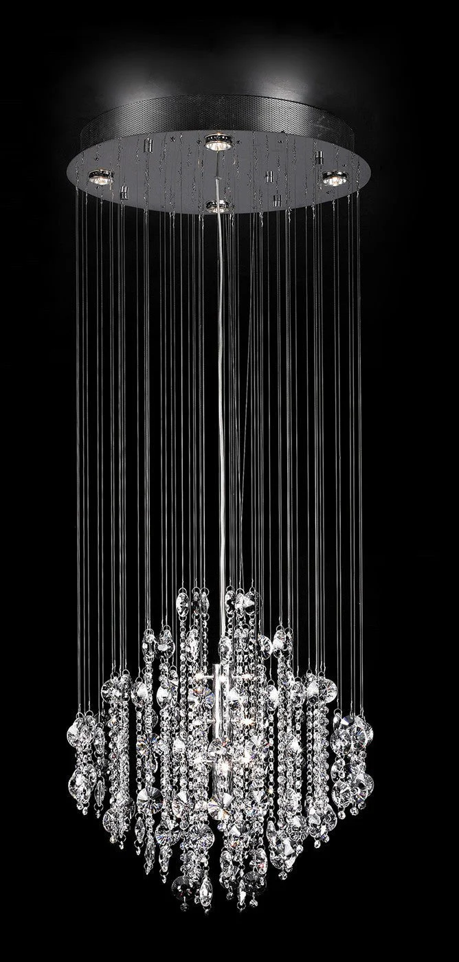 Crystal Fantasy 8 lite chandelier features flowing suspended chinese crystals - Image 1