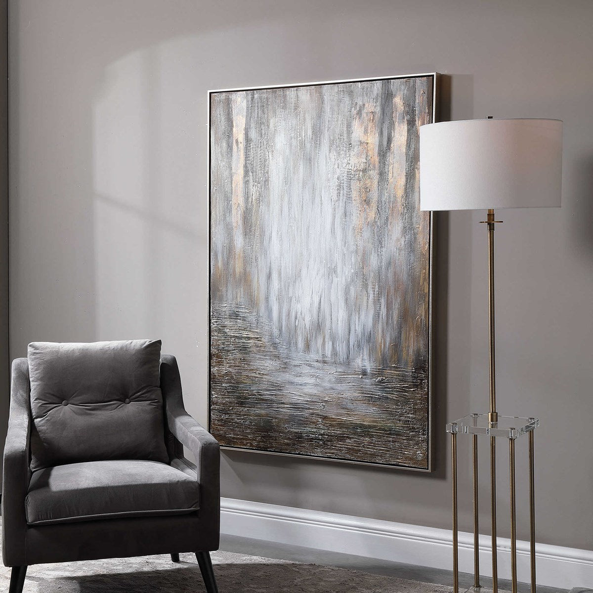 Uttermost Desert Rain Modern Hand Painted Canvas - Image 3