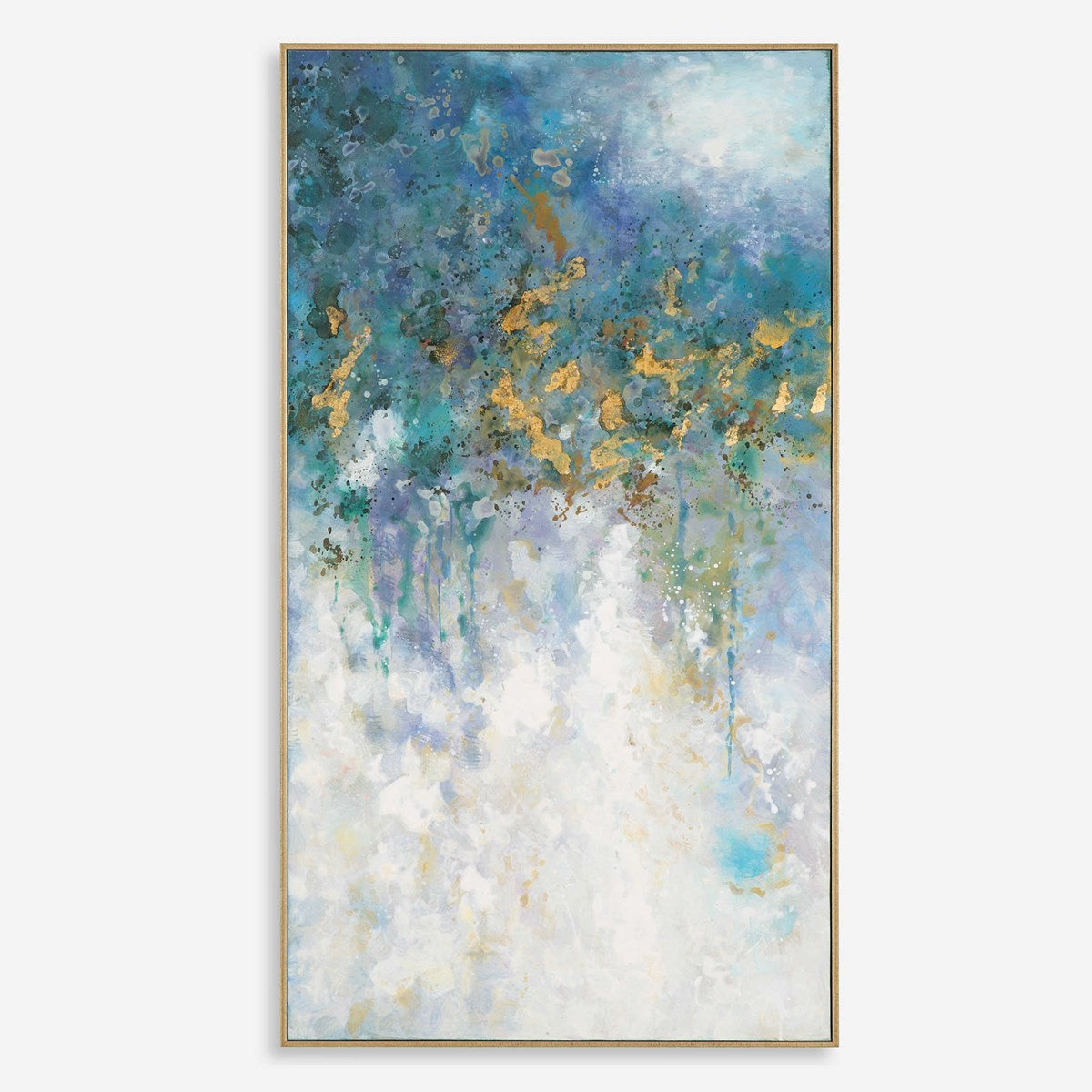 Uttermost Floating Modern Abstract Hand Painted Canvas - Image 1