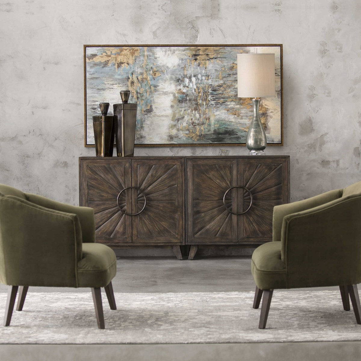 Uttermost Behind The Falls Hand Painted Canvas