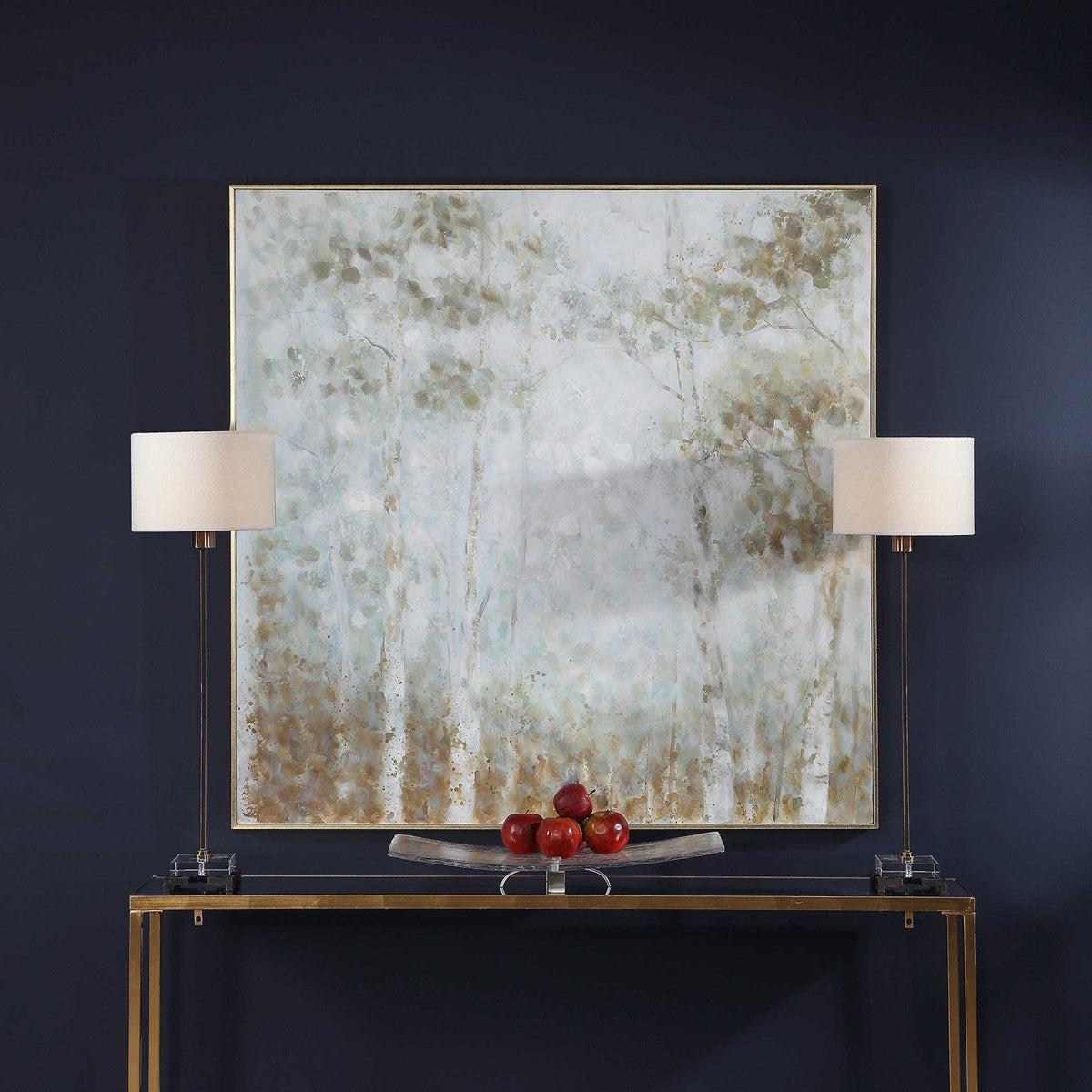 Uttermost Cotton Woods Hand Painted Canvas - Image 1
