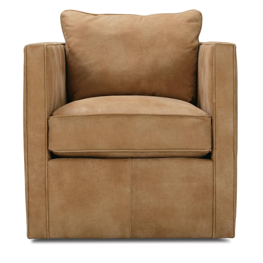 Rowe Furniture Rothko Leather Swivel Chair ~ Available To Custom Order in All Leathers - Image 2