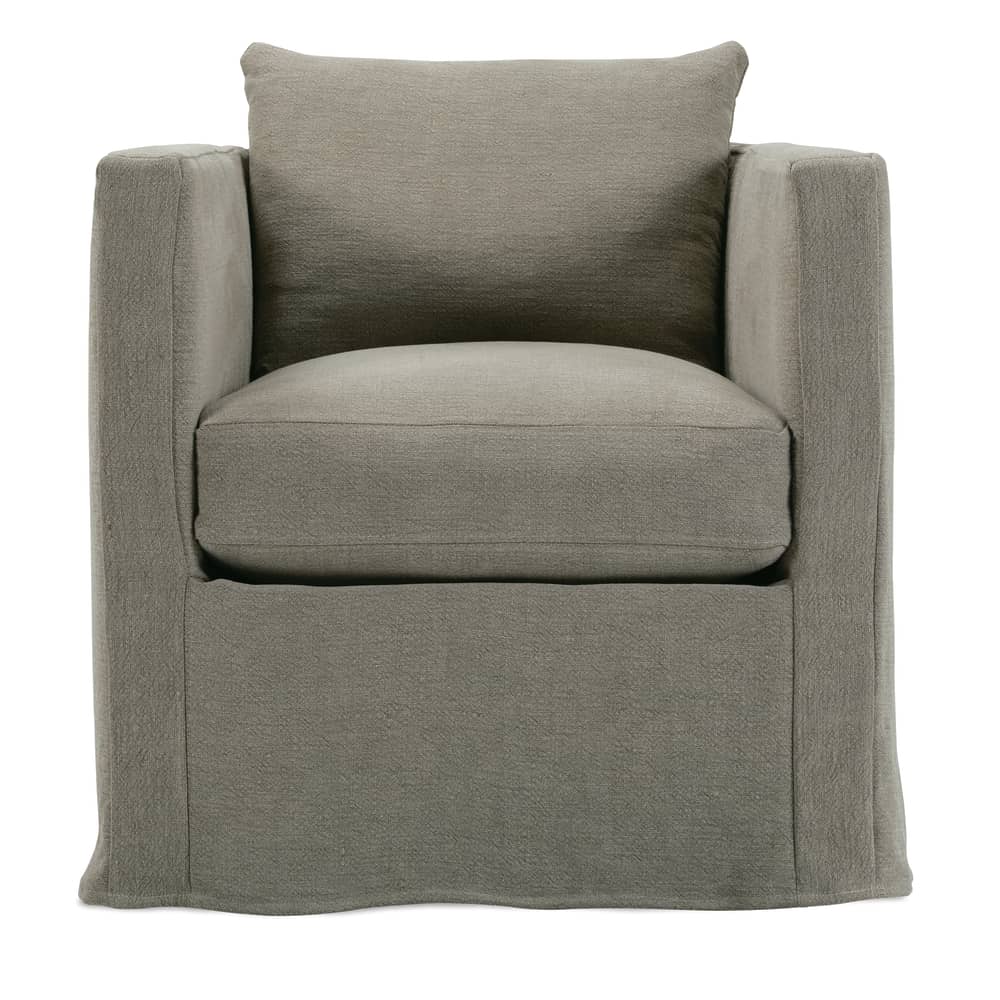 Rowe Furniture Rothko Slipcovered Swivel Chair ~ Available To Custom Order in All Fabrics - Image 3