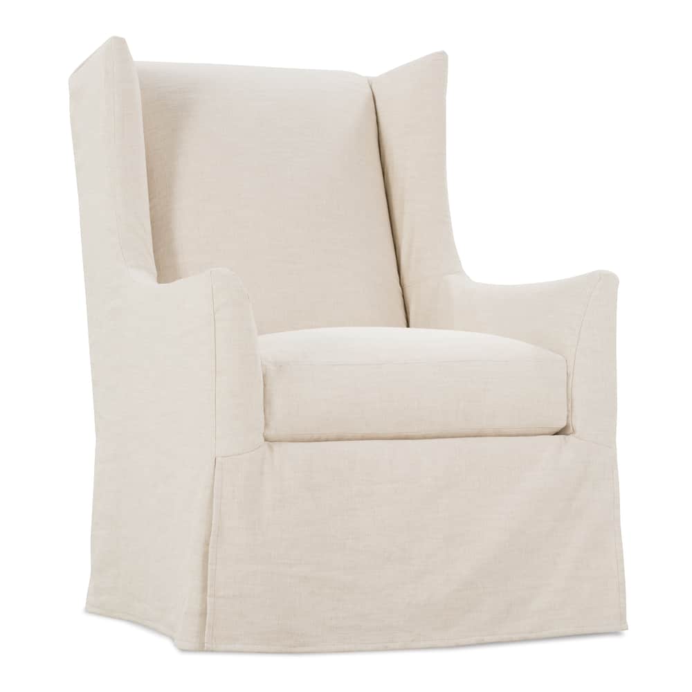 Rowe Furniture Ellory Slipcovered Swivel Chair ~ Available in Swivel Glider Option and To Custom Order in All Fabrics - Image 3