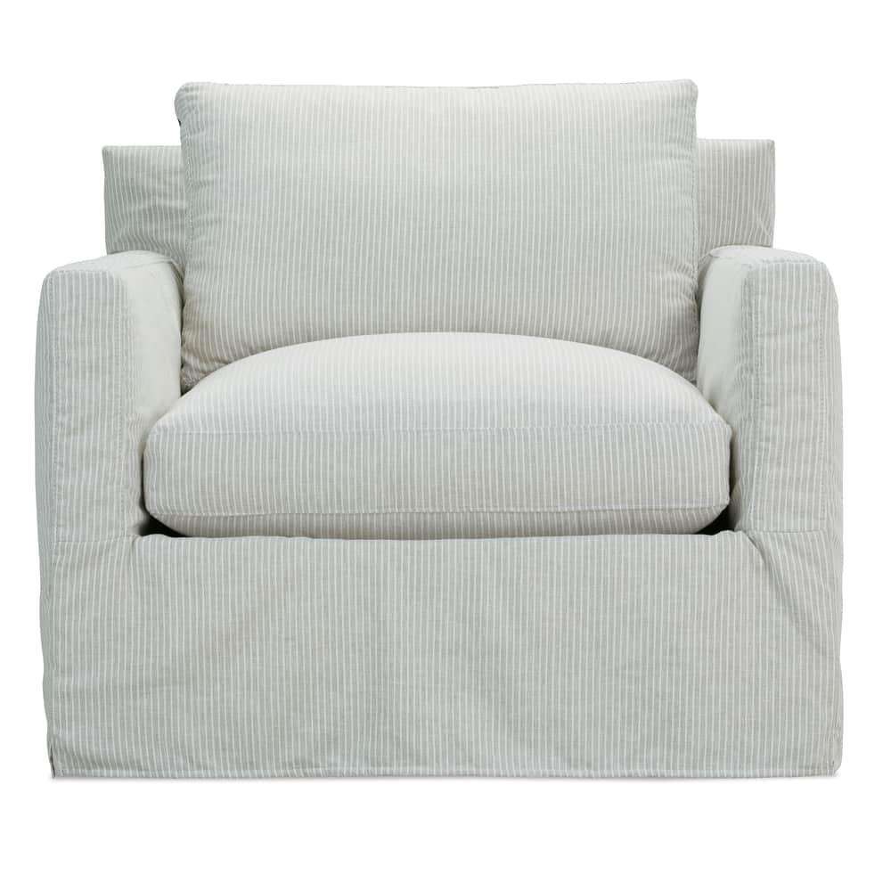 Rowe Furniture Slipcovered Sylvie Swivel Chair ~ Available To Custom Order In All Fabrics - Image 2