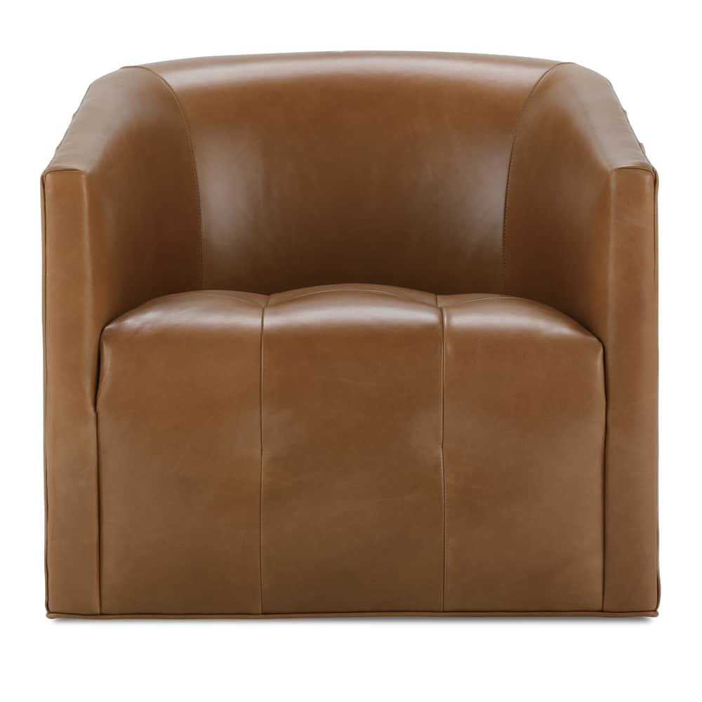 Rowe Furniture Pate Leather Swivel Chair ~ Available To Custom Order In All Leathers - Image 2