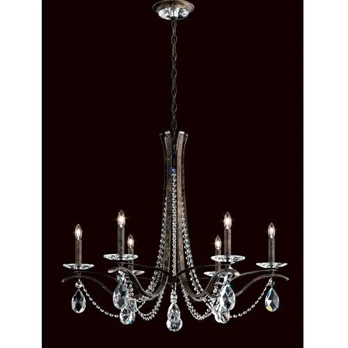 Heirloom Bronze Six-Light Chandelier with Clear Spectra Crystal - Image 1
