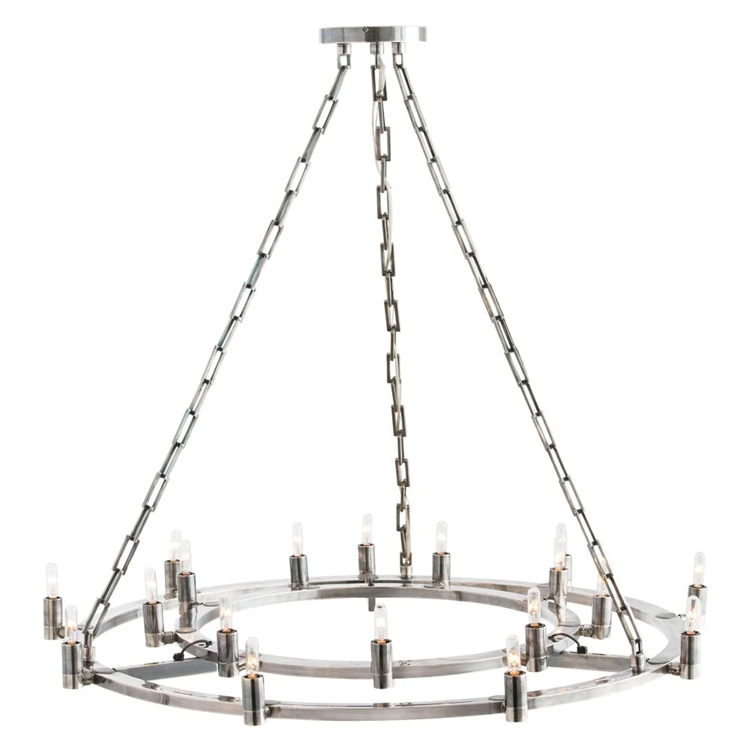 Kaylor Silver 18-Light Fixed Chandelier - Image 1