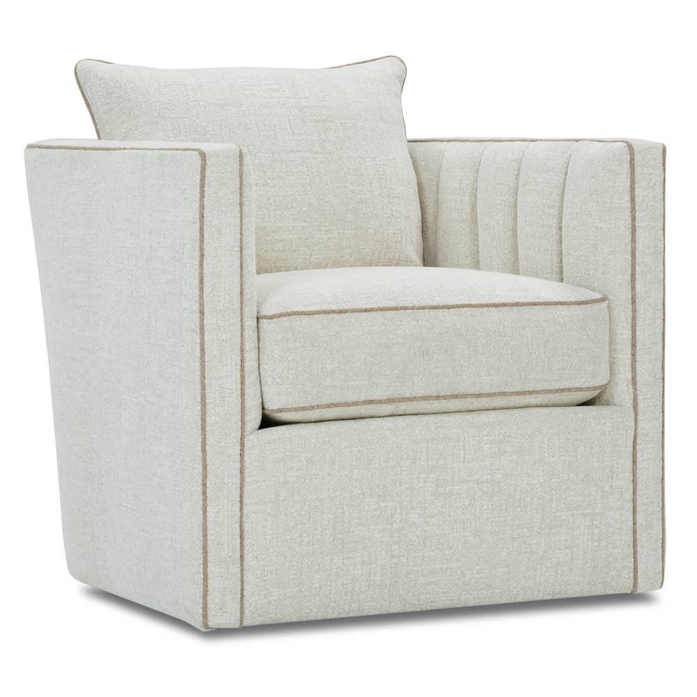 Rowe Furniture Kitt Upholstered Swivel Chair ~ Available To Custom Order In All Fabrics - Image 3