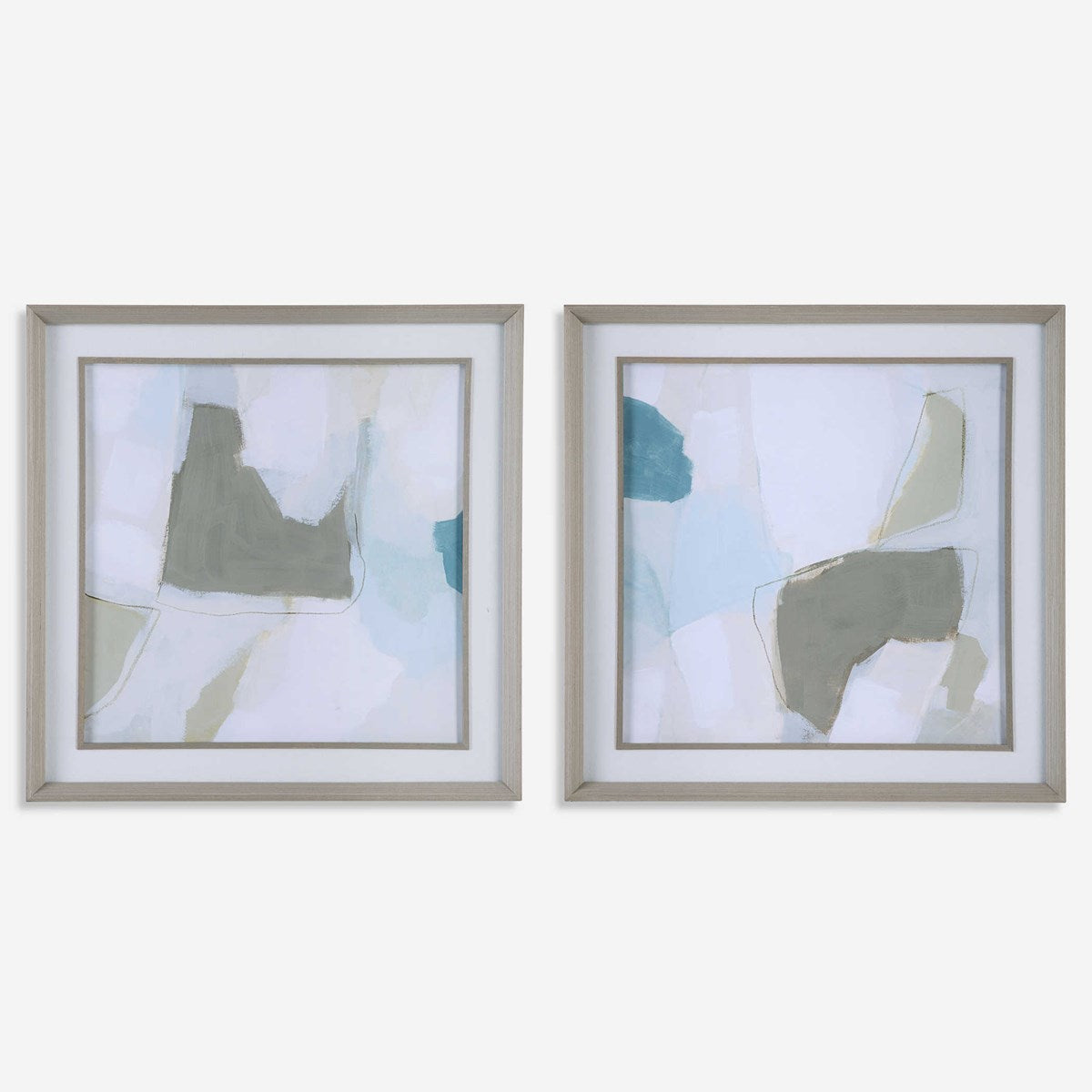 Uttermost Mist Shapes Set of 2 Framed Prints - Image 2