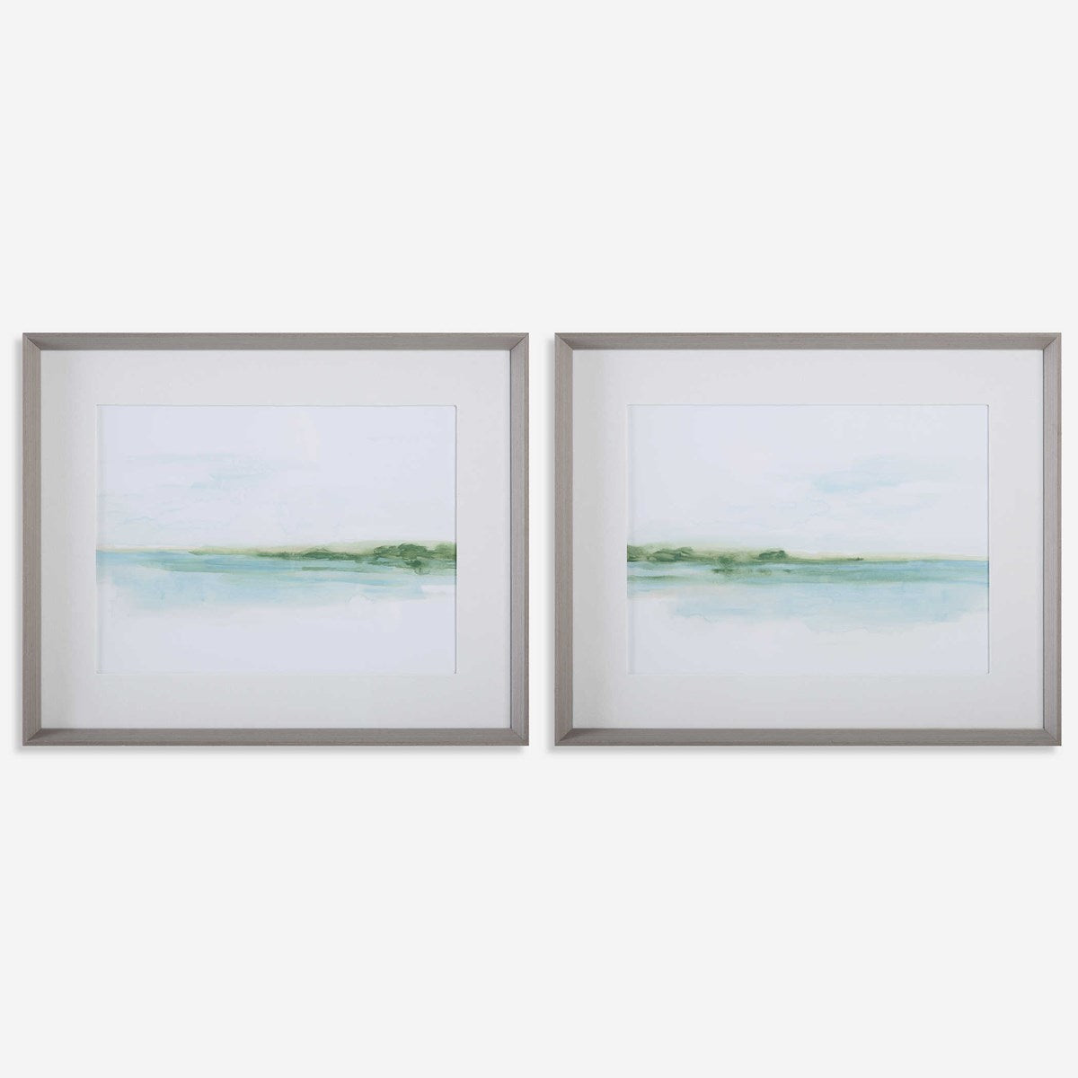 Uttermost Green Ribbon Coast Set of 2 Framed Prints - Image 2