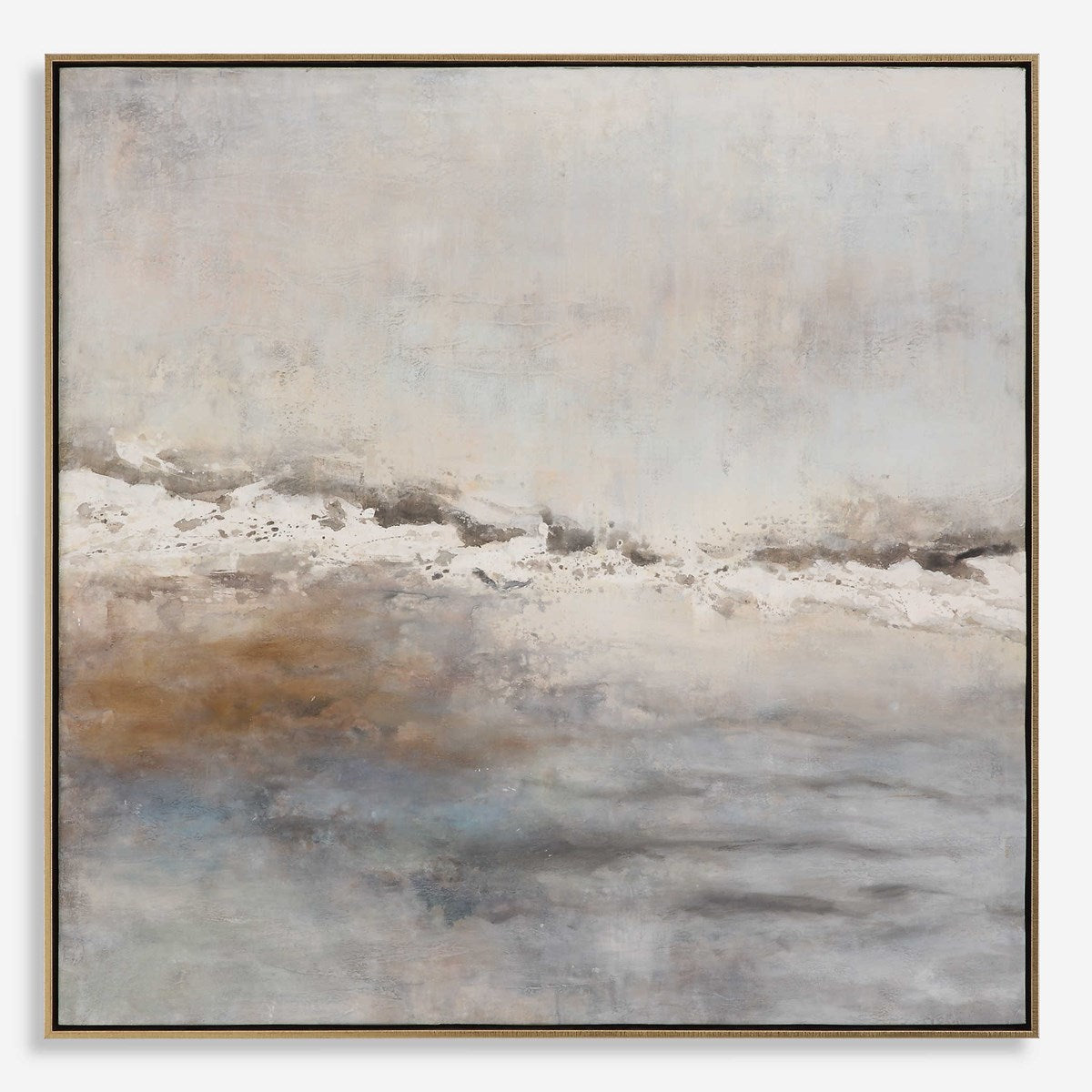 Uttermost Storm Clouds Abstract Hand Painted Canvas - Image 1