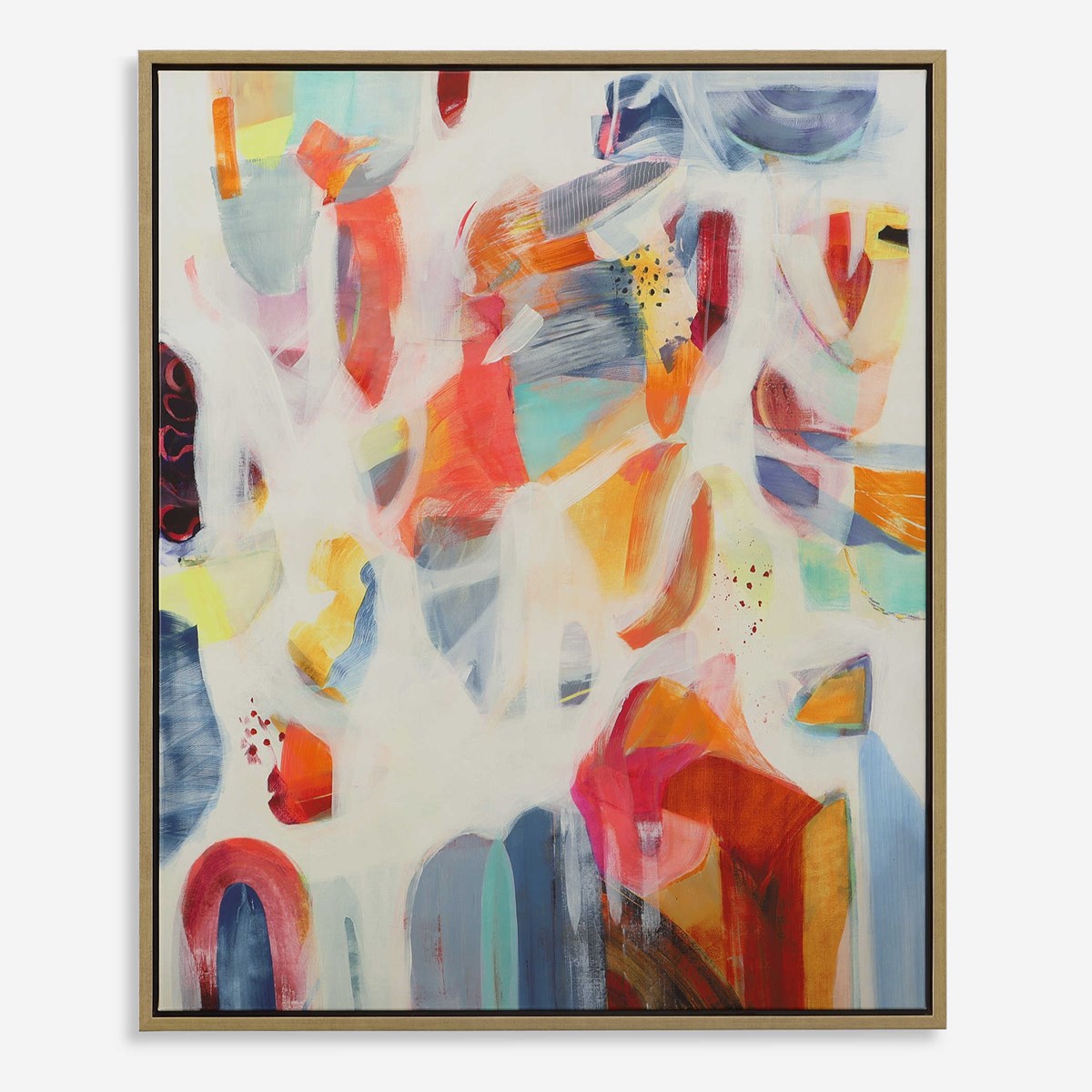 Uttermost Reawaken Abstract Framed Canvas - Image 1