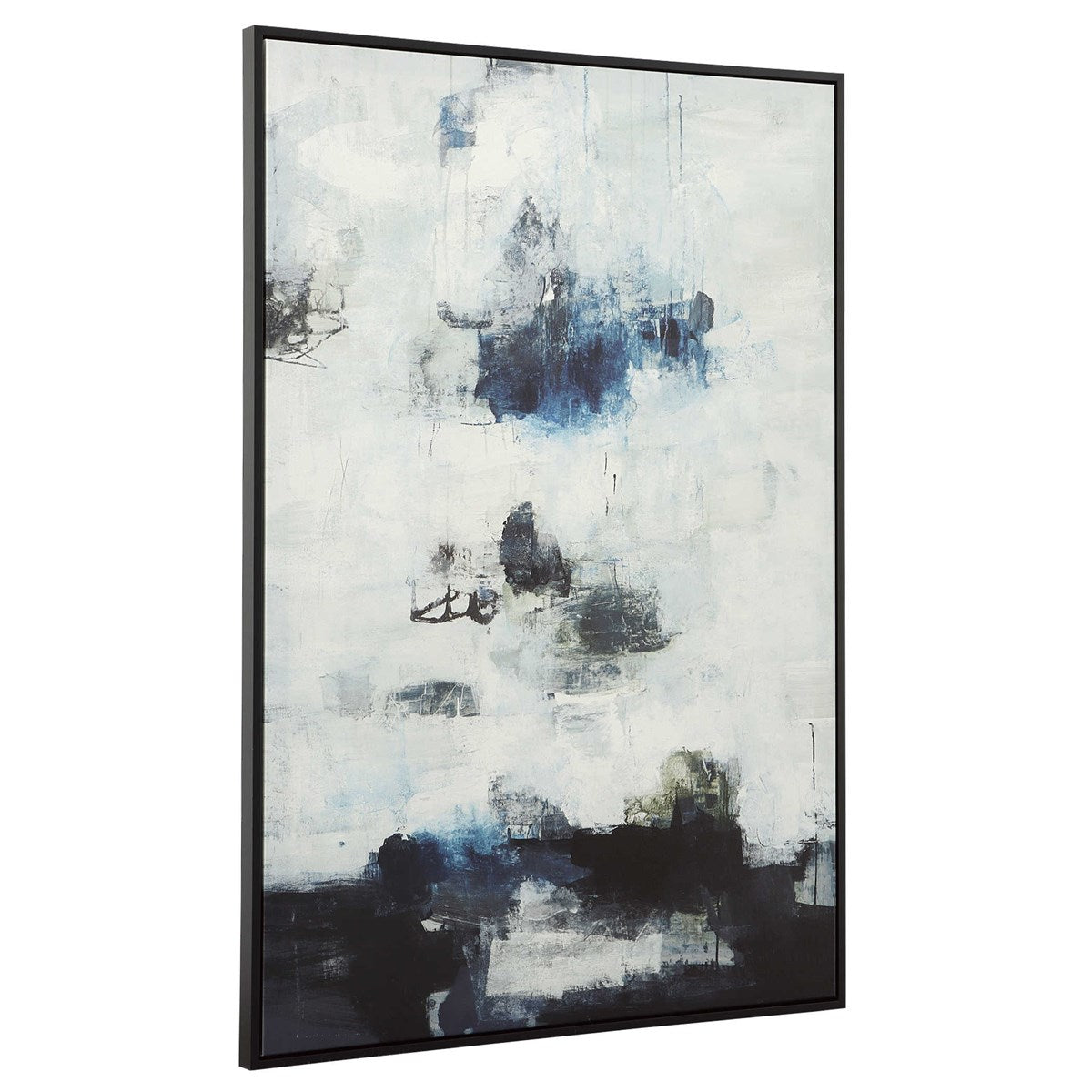 Uttermost Black And Blue Framed Canvas - Image 3