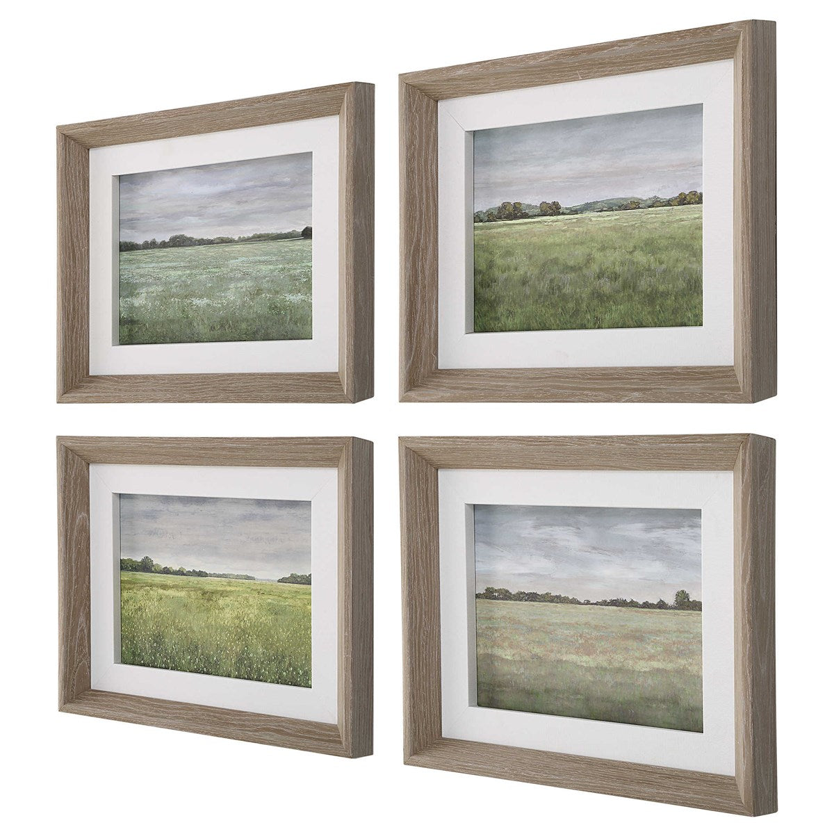 Uttermost Quiet Meadows Landscape Set of 4 Framed Prints - Image 3