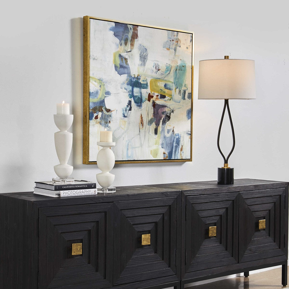 Uttermost Rolling Onward Abstract Framed Canvas - Image 3