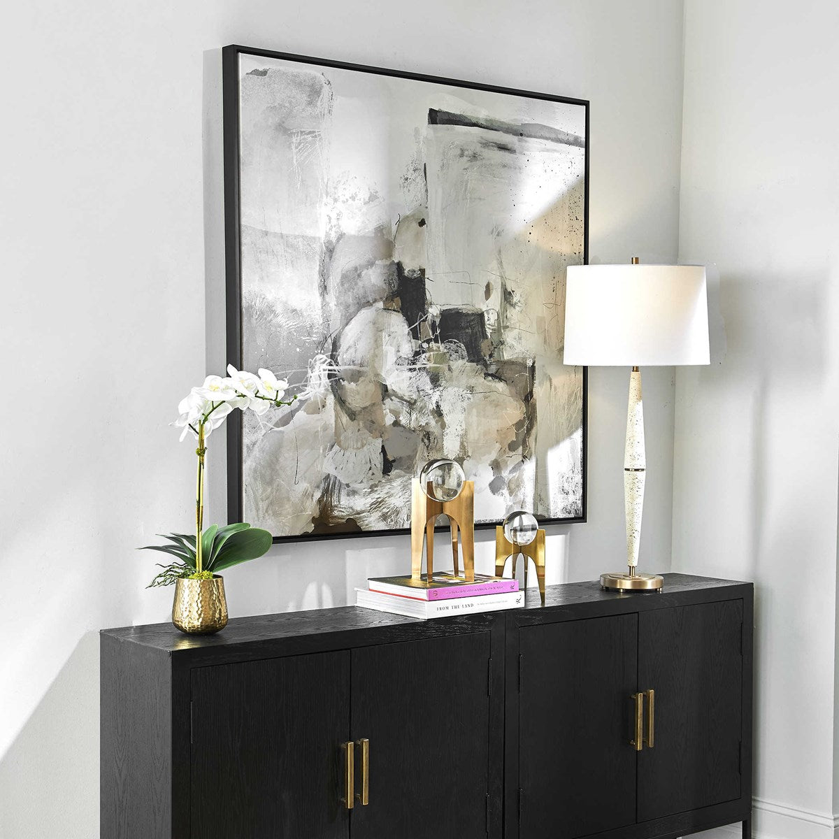 Uttermost Solace I Abstract Framed Canvas - Image 3