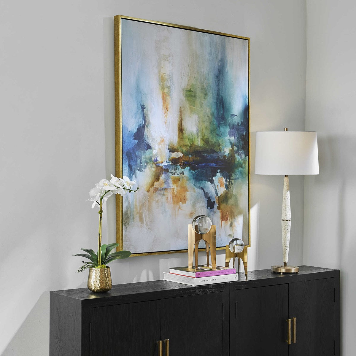 Uttermost Excursion Vibrant Modern Framed Canvas - Image 3