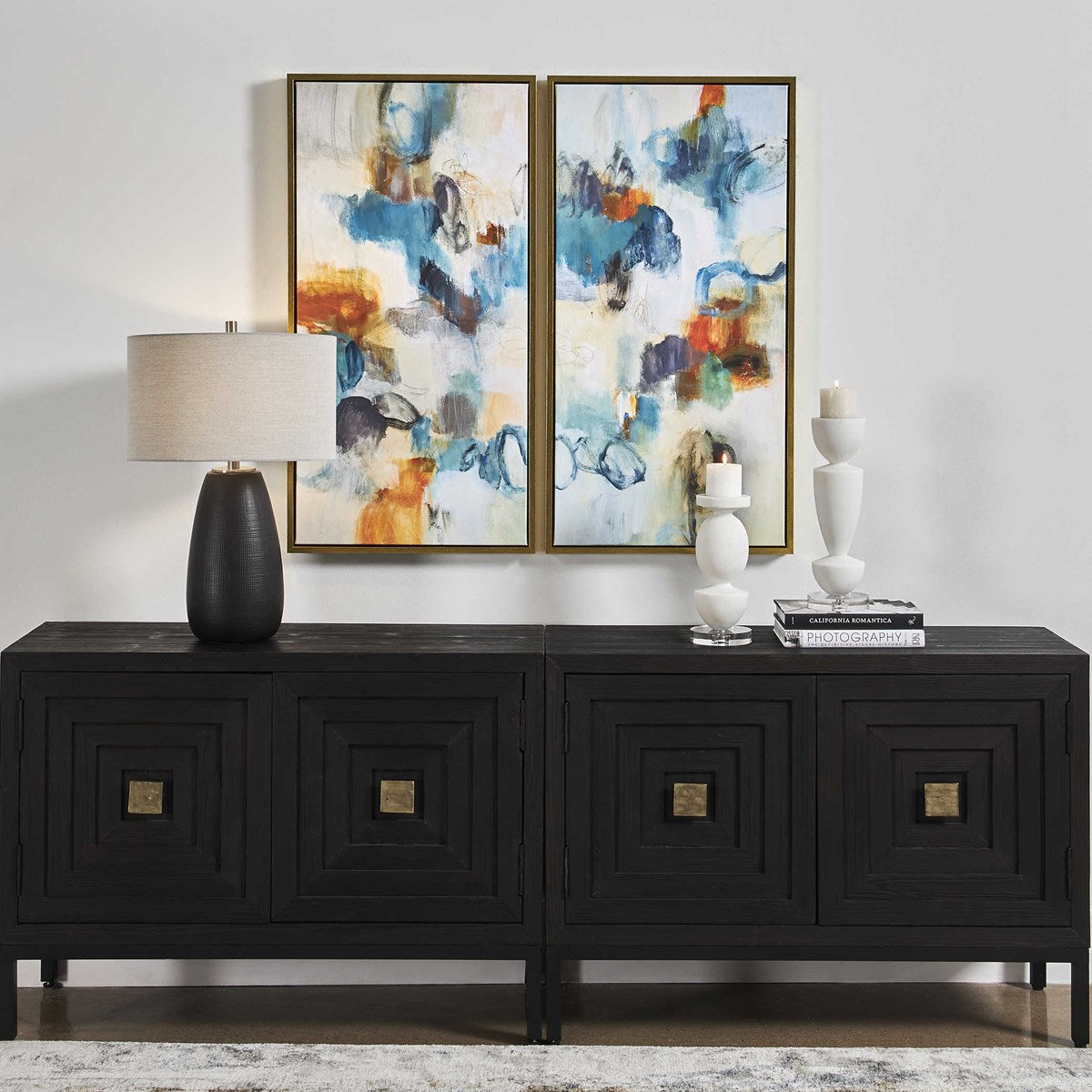 Uttermost Casual Moments Vibrant Colors Set of 2 Framed Canvases - Image 2