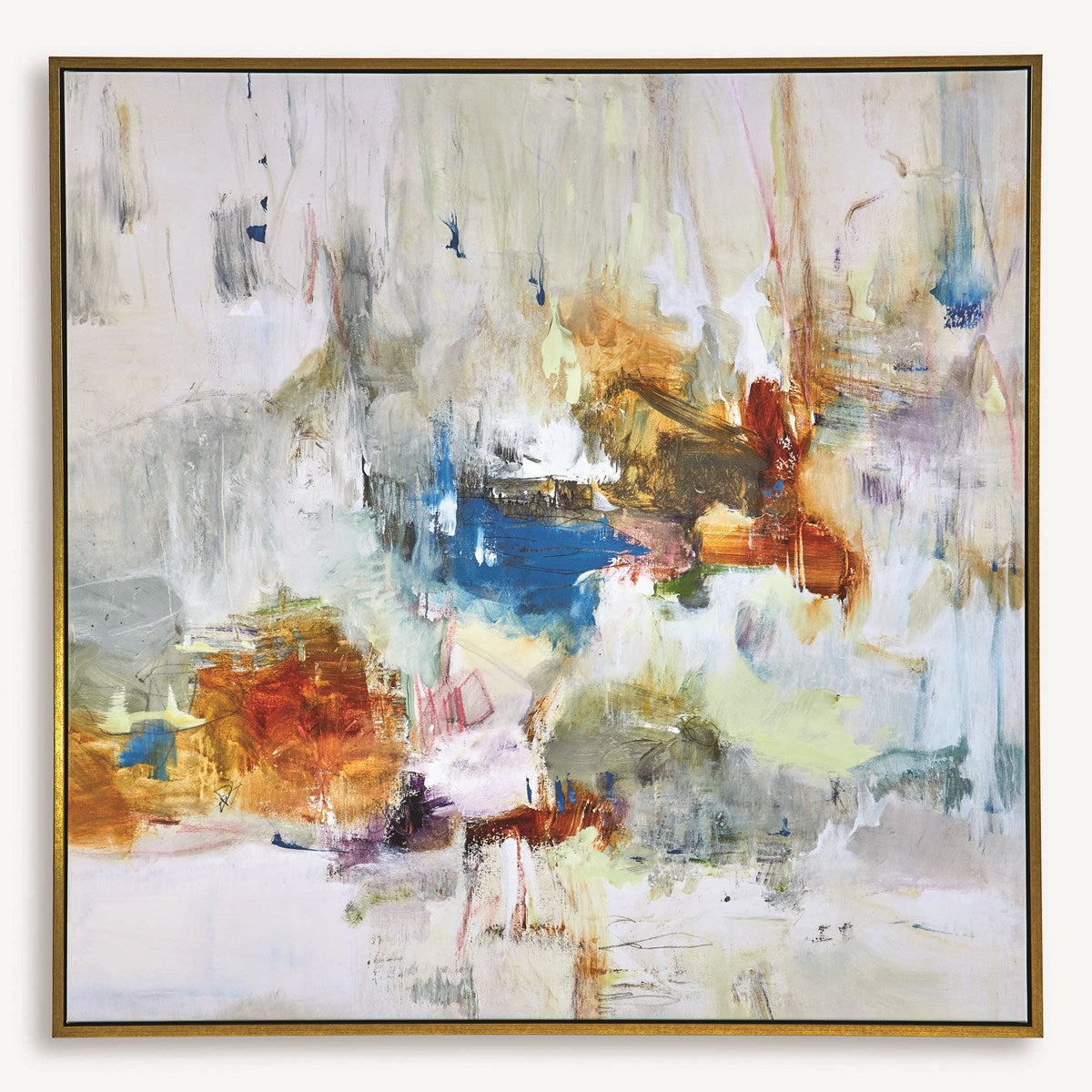 Uttermost In The Beginning Abstract Framed Canvas - Image 2