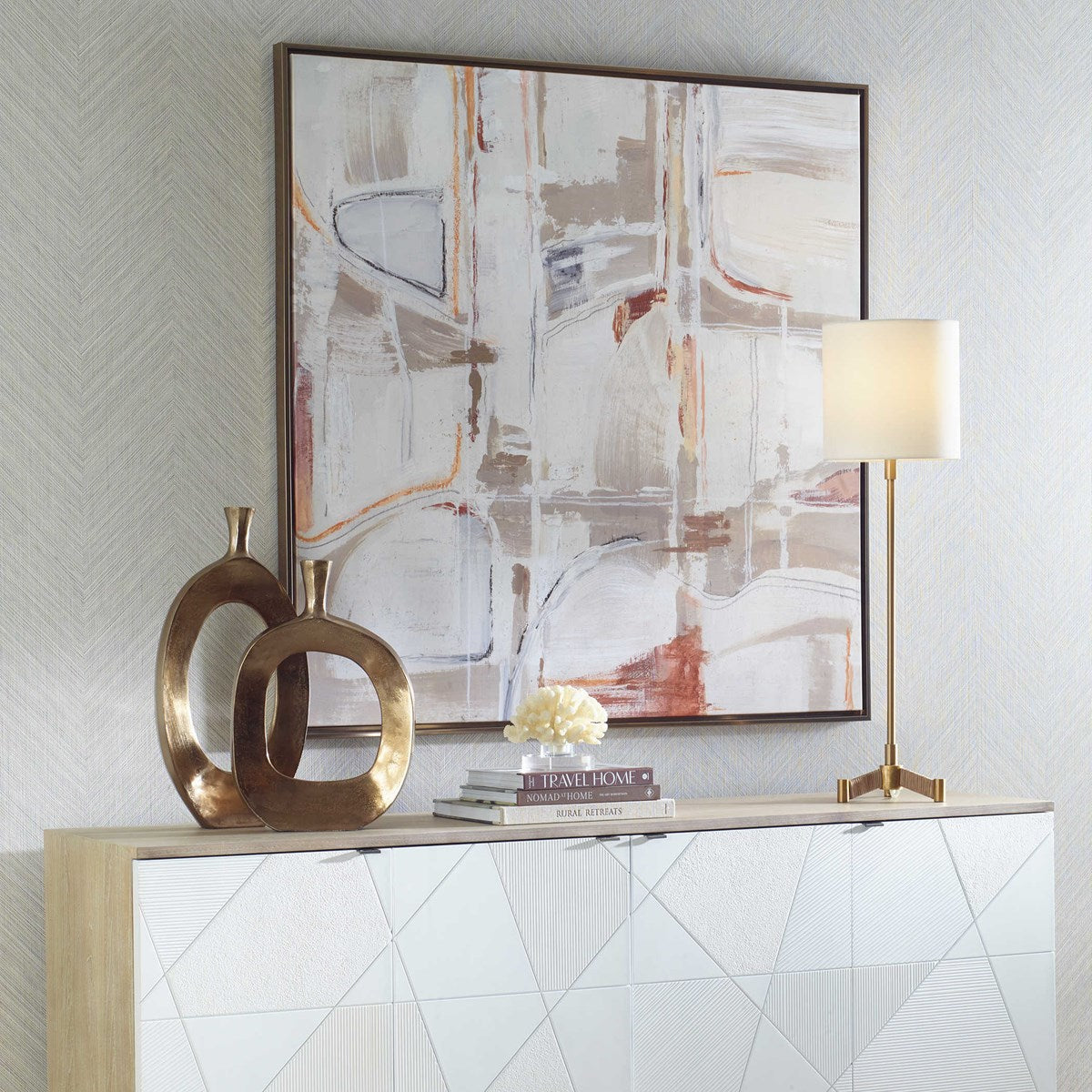 Uttermost Neutral Nirvana Framed Canvas - Image 3