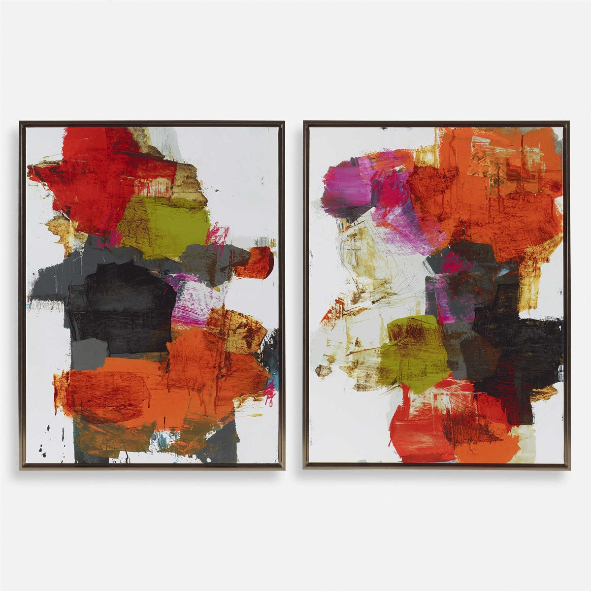Uttermost Tried And True Set of 2 Framed Canvases - Image 2