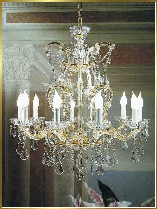 10 Lights Maria Theresa crystal chandelier dressed with clear crystals - Image 1