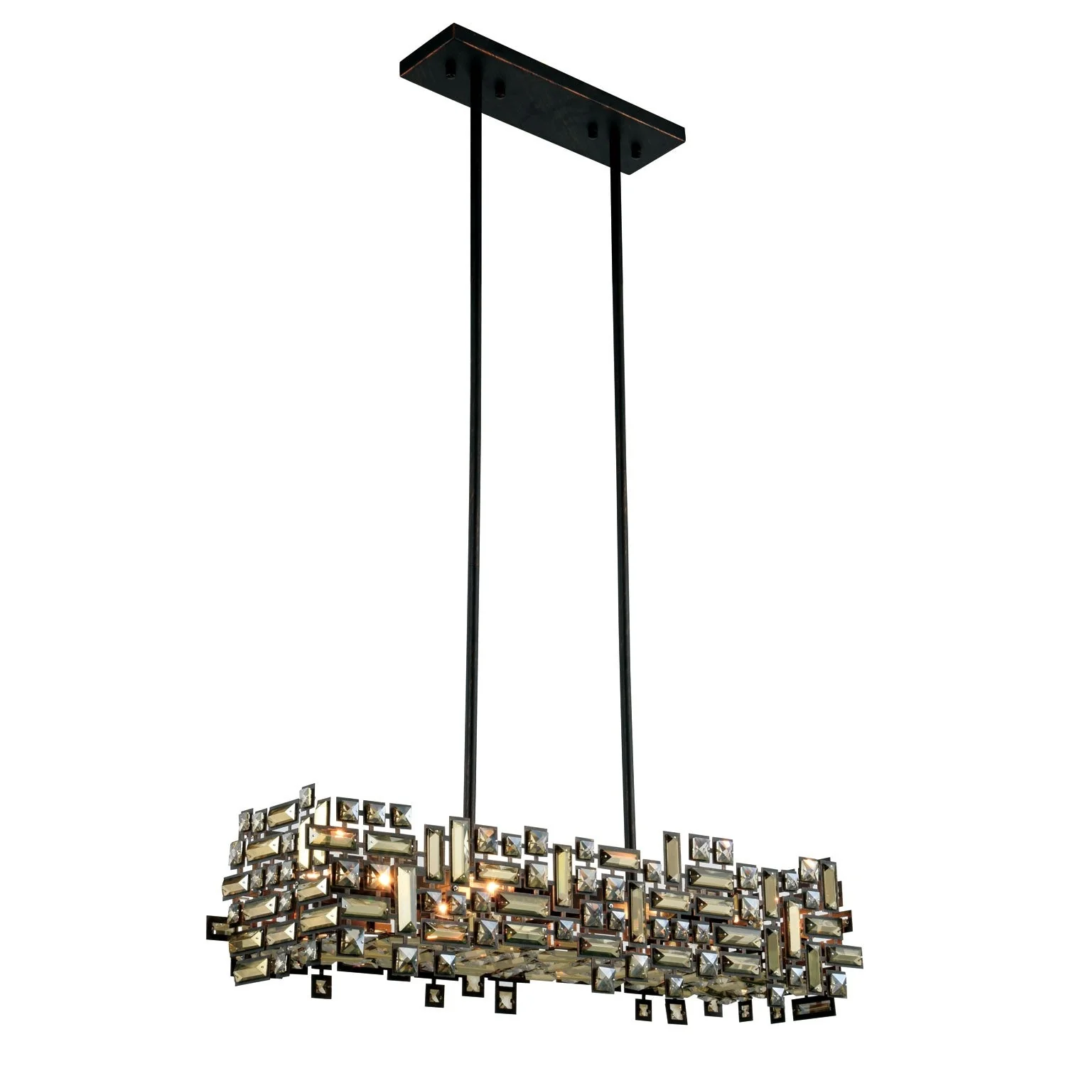 Picasso Dark Bronze 35-Inch Six-Light Pendant - Image 1