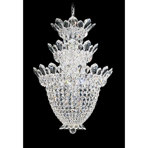 Silver 15-Light Crystal Swarovski Elements Pendant, 19W x 28H x 19D - Image 1