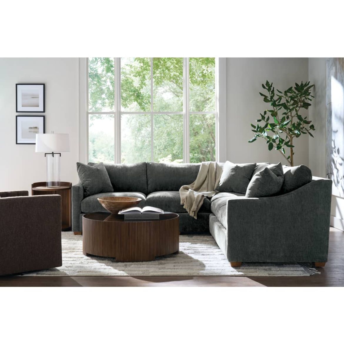 Rowe Furniture Bradford Chenille 111" x 111" 2 Piece Sectional ~ Express Collection - Image 2