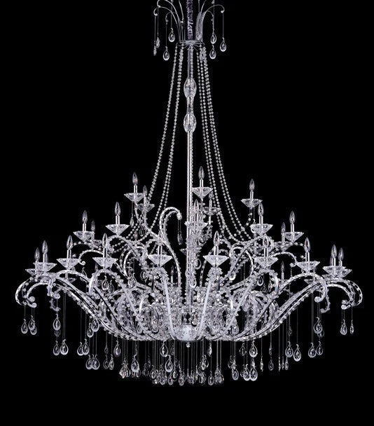36 light crystal chandelier in chrome - Image 1