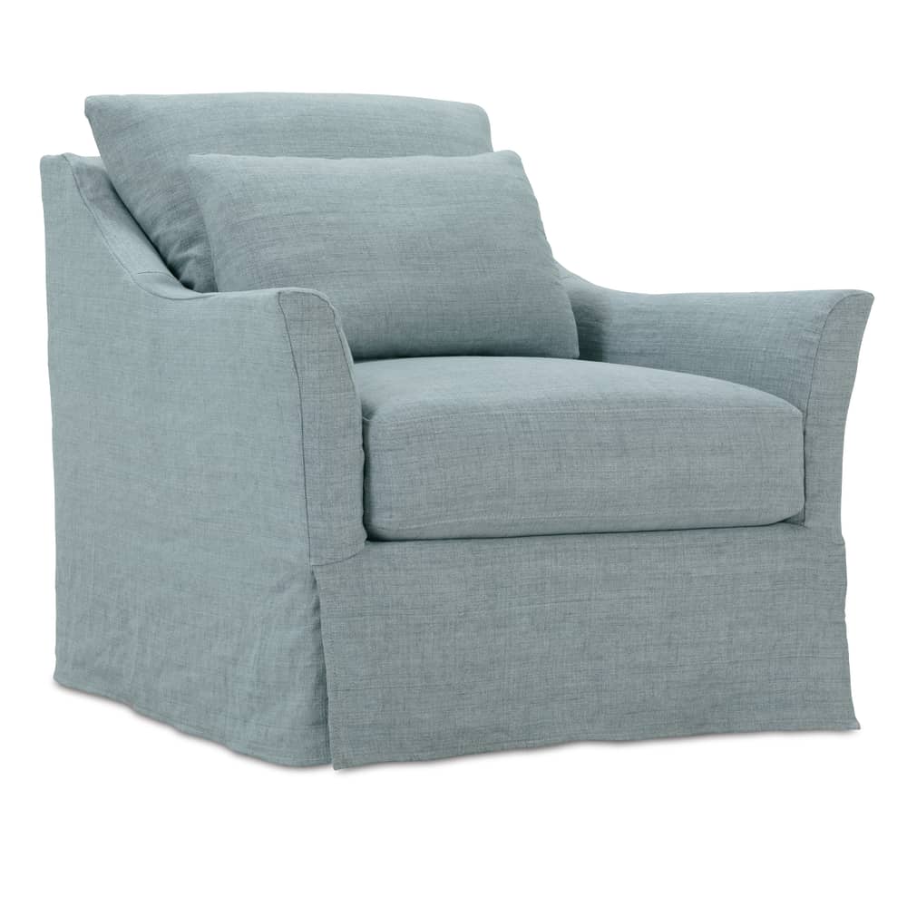 Rowe Furniture Moreau Slipcovered Swivel Chair ~  Available To Custom Order In All Fabrics - Image 2